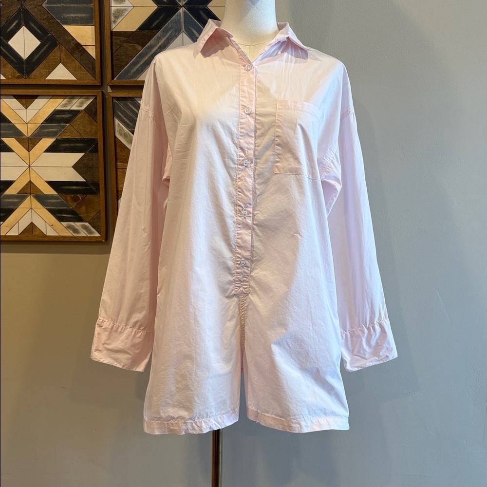 PARKE Resort Collection Cotton Romper in Light Pink size XS *As-Is*